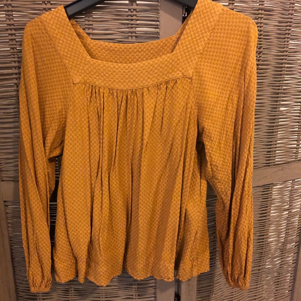Mustard blouse from target